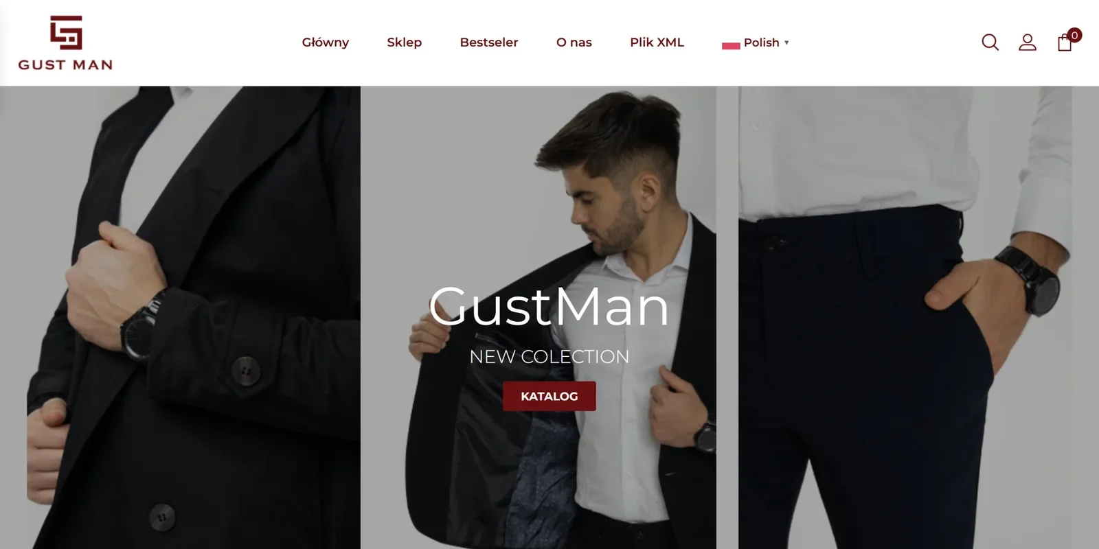 Скріншот сайту Gust Man